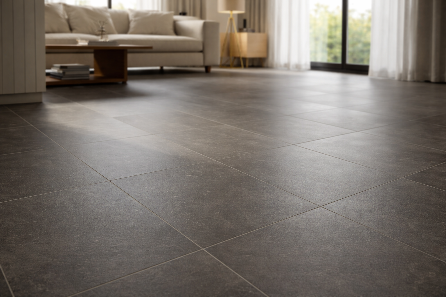 거실 줄눈 시공 효과